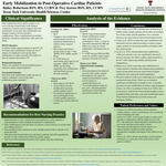 Early Mobilization in Post-Operative Cardiac Patients