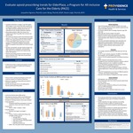 Evaluate opioid prescribing trends for ElderPlace, a Program for All-inclusive Care for the Elderly (PACE) by Jacqueline Figueras, Loann Wong, and Sharon Leigh