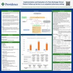 Implementation and evaluation of a post-discharge clinical patient follow-up service in a health system outpatient pharmacy setting by Erin Wu, Adam Saulles, Amber Franck, and Ryan Bradley