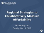 Regional Strategies to Collaboratively Measure Affordability