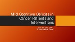 Mild Cognitive Deficits from Cancer Treatments by Jason Tse