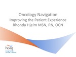 Oncology Navigation: Improving the Patient Experience by Rhonda Hjelm