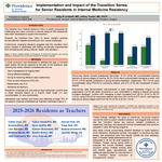 Implementation and Impact of the Transition Series for Senior Residents in Internal Medicine Residency