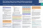 Pilot Testing a Novel Tool to Assess Resilience among Nurses Delivering Direct Patient Care in Teams in the Hospital Setting by Tiara Benson, Ma Fe Chase, and Amanda Miles