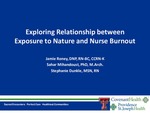 Exploring the relationship between exposure to nature while at work and burnout among female nurses on day shift