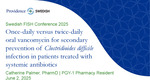 Once-daily versus twice-daily  oral vancomycin for secondary prevention of Clostridioides difficile infection in patients treated with systemic antibiotics