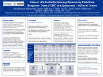 Impact of a Multidisciplinary Pulmonary Embolism  Response Team (PERT) at a Quaternary Referral Center