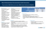 Blood Administration Documentation Audit Automation by Tonya Lawson, Harriette Lober, and Andrea Nordmark